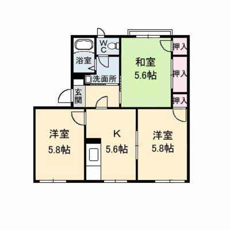 ハイライズ羽原の物件間取画像